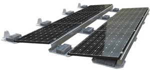 Ballasted Solar Mount for a flat roof